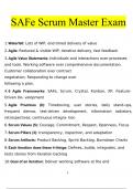 SAFe Scrum Master Exam questions and answers&rcub; Latest 2023 - 2024 100&percnt; correct answers