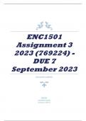 ENC1501 Assignment 3 2023 (769224) - DUE 7 September 2023
