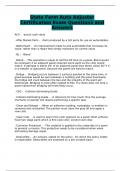 State Farm Auto Adjuster Certification Exam Questions and Answers
