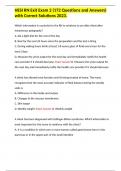 HESI RN Exit Exam 2 &lpar;172 Questions and Answers&rpar; with Correct Solutions 2023&period; 