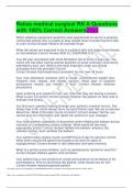 Relias medical surgical RN A Questions with 100&percnt; Correct Answers&period;