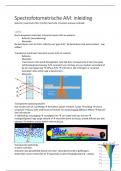Samenvatting instrumentele analyse 1: spectrofotometrie