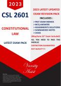 CSL2601 – “2023” Exam Pack(This is the latest pack updated for Oct 2023 Exams) (Mcq/Past Memos/ Assignments/Notes)Searchable doc(BuyQuality!!!)