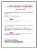 Midterm/ Final Exam: NR 509 / NR509 (Latest 2023/2024) Advanced Physical Assessment Quiz Bank | Questions and Verified Answers with Rationales | Chamberlain College