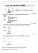 Mkt 475 ch 10 Quiz 6 Review Test Submission: Quiz 6 Questions and Answers 2023 (Verified Answers)