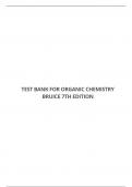 TEST BANK FOR ORGANIC CHEMISTRY BRUICE 7TH EDITION
