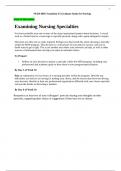NURS 6003 Week 10 Discussion Examining Nursing Specialties