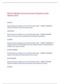 NLN Pax RN Basic Chemistry Exam 93 Questions with Answers 2023&comma;100&percnt; CORRECT