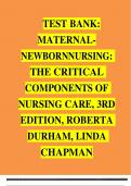 Test Bank Complete For Foundations of Maternal-Newborn and Women’s Health Nursing 7th Edition 20232024