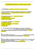 Texas Jurisprudence Exam Questions and Answers &lpar;2023&sol;2024&rpar; &lpar;Verified Answers&rpar;