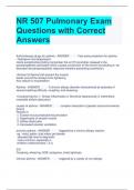 Bundle For NR 507 Exam Questions with Correct Answers