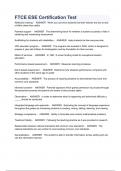 FTCE ESE Certification Test &lpar;100&percnt; VERIFIED&rpar; QUESTIONS AND ANSWERS  2023