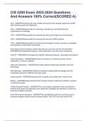CIS 2200 Exam 2023-2024 Questions And Answers 100&percnt; Correct&lpar;SCORED A&rpar;