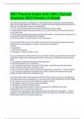 RBT Practice Exam with 100&percnt; Correct Answers 2023 Version A Grade