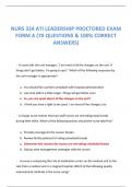 NURS 324 ATI LEADERSHIP PROCTORED EXAM  FORM A &lpar;70 QUESTIONS & 100&percnt; CORRECT  ANSWERS&rpar;