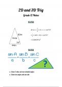 Grade 12 math metacogs to study from