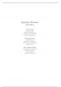  OpenIntro Statistics First Edition David. M. Diez, Christopher D Barr, Mine Cetinkaya Rundel