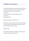 TSI Math Test Preperation QUESTIONS & ANSWERS 2023 ( A+ GRADED 100% VERIFIED)