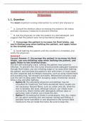 Fundamentals of Nursing NCLEX Practice Questions Quiz Set 7 | 75 Questions Graded A 2023