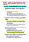 Exit HESI Test Bank &lpar;over 1000 Q's and Answers &rpar; spring 2023 &sol; Exit HESI Prep Distinction Level Assignment Has everything