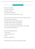Capsim Quizzes &vert; 2023 &vert; 104 Questions with 100&percnt; Correct Answers &vert; Updated & Verified &vert; 45 Pages
