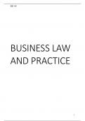 Distinction Level Business Law And Practice (BLP) LPC Notes - Exam Friendly