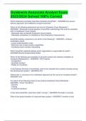 Guidewire Associate Analyst Exam 2023&sol;2024 Solved 100&percnt; Correct