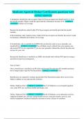 Medicare Agent & Broker Certification questions with correct answers