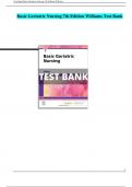 Test Bank for Basic Geriatric Nursing 7th Edition by Williams - All  chapters - Complete A+ Guide