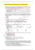 Final Preboard- Business Law 2023&sol;2024