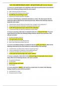 VATI- RN COMPREHENSIVE ASSMT -180 QUESTIONS with Correct Answers