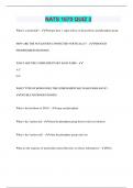 NATS 1670 QUIZ 2 &vert; 2023 &vert; Questions with 100&percnt; Correct Answers &vert; Updated & Verified