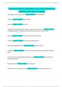 Tennessee Written State Board Exam Prep &lpar;Esthetician&rpar; questions with correct answers