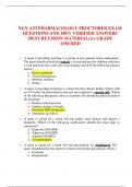NGN ATI PHARMACOLOGY PROCTORED EXAM  QUESTIONS AND 100&percnt; VERIFIED ANSWERS  &sol;BEST REVISION MATERIAL&sol;A&plus; GRADE  ASSURED