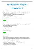 Adult Medical Surgical Assessment Test 3 Questions And Answers