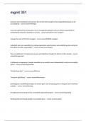 MGMT 351 EXAM  2023 WITH 100&percnt; CORRECT ANSWERS