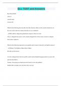 ELL TEST and Answers &vert; 2023 &vert; 50 Questions with 100&percnt; Correct Answers &vert; Updated & Verified