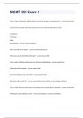 MGMT 351 EXAM  2023 WITH 100&percnt; CORRECT ANSWERS
