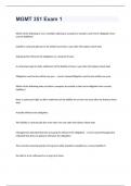 MGMT 351 EXAM  2023 WITH 100&percnt; CORRECT ANSWERS