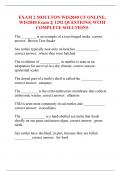 EXAM 2 MOULTON WIS2040 UF ONLINE, WIS2040 Exam 2| 1292 QUESTIONS| WITH COMPLETE SOLUTIONS