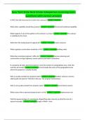 New York State Real Estate Salesperson Licensing Exam questions with correct answers