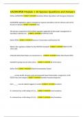 HAZWOPER Module 1-10 Quizzes Questions and Answers