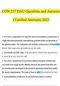 CON 237 DAU Questions and Answers Latest 2023 - 2024 &lbrack;100&percnt; correct answers&rsqb;