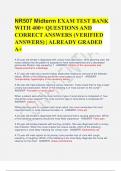 NR507 Midterm EXAM TEST BANK WITH 400+ QUESTIONS AND CORRECT ANSWERS (VERIFIED ANSWERS) | ALREADY GRADED A+