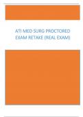 ATI Med Surg Proctored Exam Retake (Real Exam).