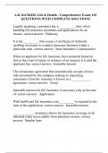 A&period;D&period; BANKER&colon; Life & Health - Comprehensive Exam&vert; 165 QUESTIONS&vert; WITH COMPLETE SOLUTIONS