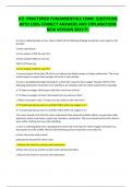 ATI PROCTORED FUNDAMENTALS EXAM QUESTIONS  WITH 100&percnt; CORRECT ANSWERS AND EXPLANATIONS  NEW VERSION 2022&excl;&excl;&excl;&excl;