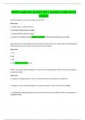 NASM weight loss practice test 1 questions with correct answers