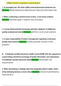 CPHQ Practice Questions and Answers Latest 2023 - 2024 &lbrack;100&percnt; correct answers&rsqb;