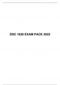 DSC 1630 EXAM PACK 2022, University of South Africa, UNISA